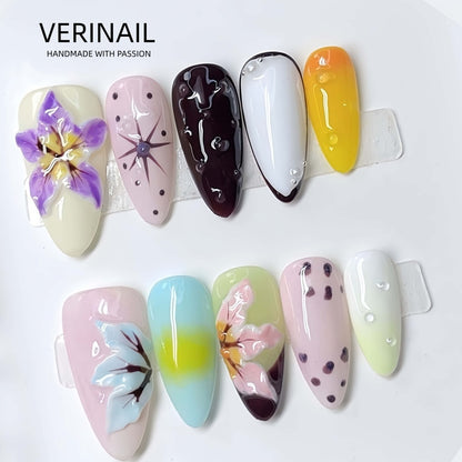 #3 Press-On Nails Box | Handmade | Reusable | Glitter + Gems + Floral | French Tips