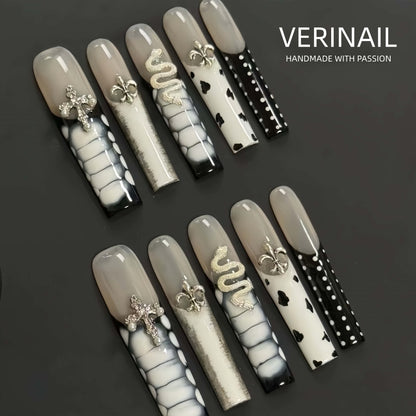 #4 Press-On Nails Box Handmade, Reusable, Unique Styles