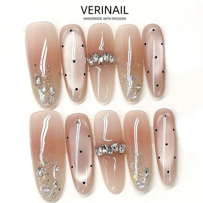 #1 Handmade Press On Nails Gothic nails/Smudged nails/Custom nails