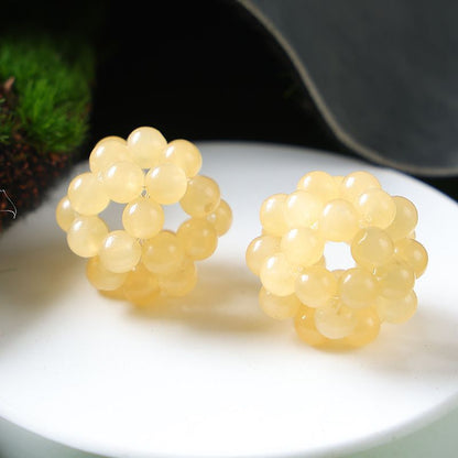 Handmade Crystal Stone Beads Ball Shape 1PCS