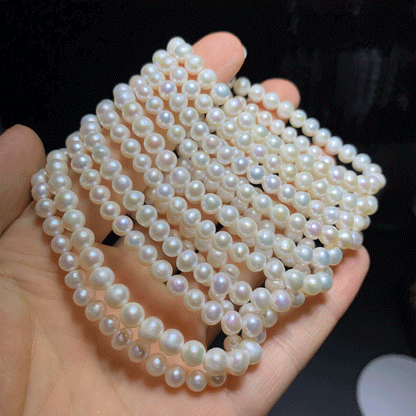 Wholesale Natural Pearl Crystal Bracelet