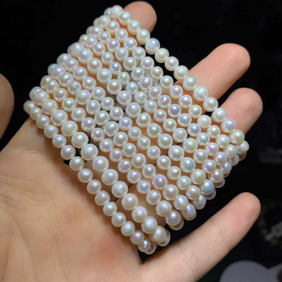 Wholesale Natural Pearl Crystal Bracelet