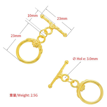 1PCS Oval/heart Brass Cubic Zirconia Clasps Hooks