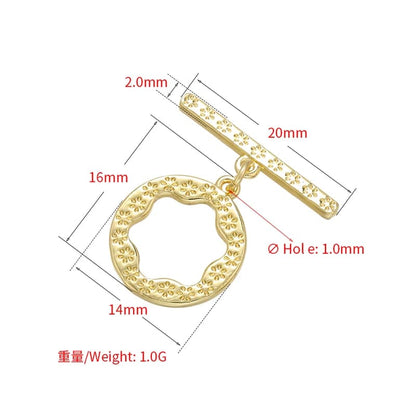1PCS Oval/heart Brass Cubic Zirconia Clasps Hooks