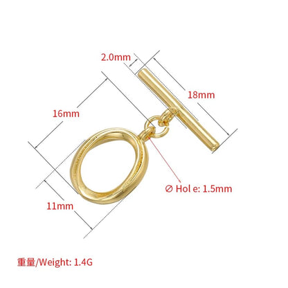 1PCS Oval/heart Brass Cubic Zirconia Clasps Hooks