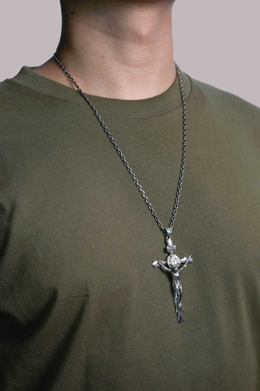 Jesus Cross 925 Silver Pendant