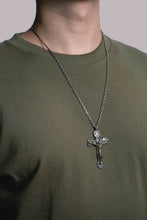 Load image into Gallery viewer, Jesus Cross Brass 925 Silver Pendant
