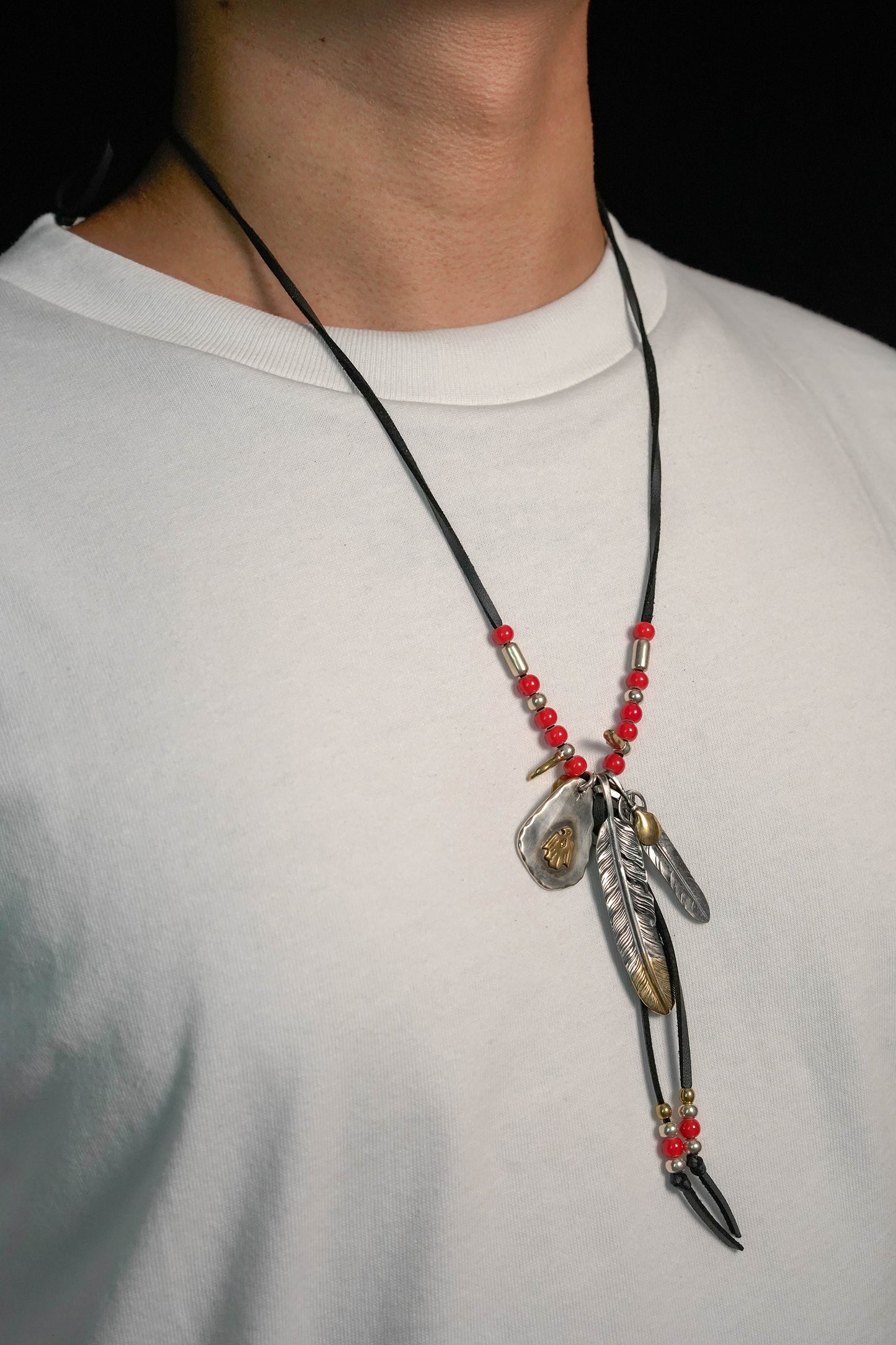 Takahashi Goro S925 Sterling Silver Feather Pendant