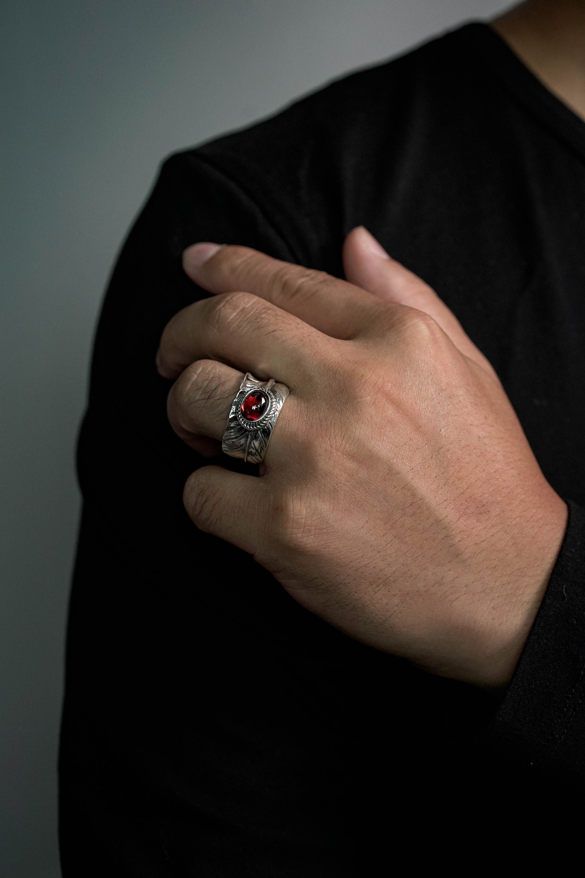 925 Sterling Silver Feather Ring Takahashi Goro