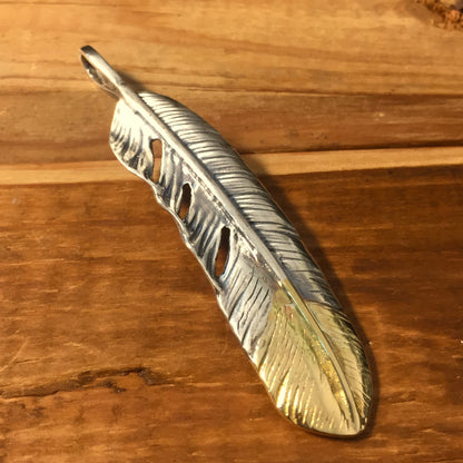 Goro's Takahashi Native American Style Eagle Claw Feather Pendants Retro Sterling Silver Handcrafted