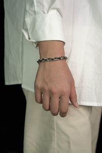 Retro Silver Clasp Buckle Chain Bracelet