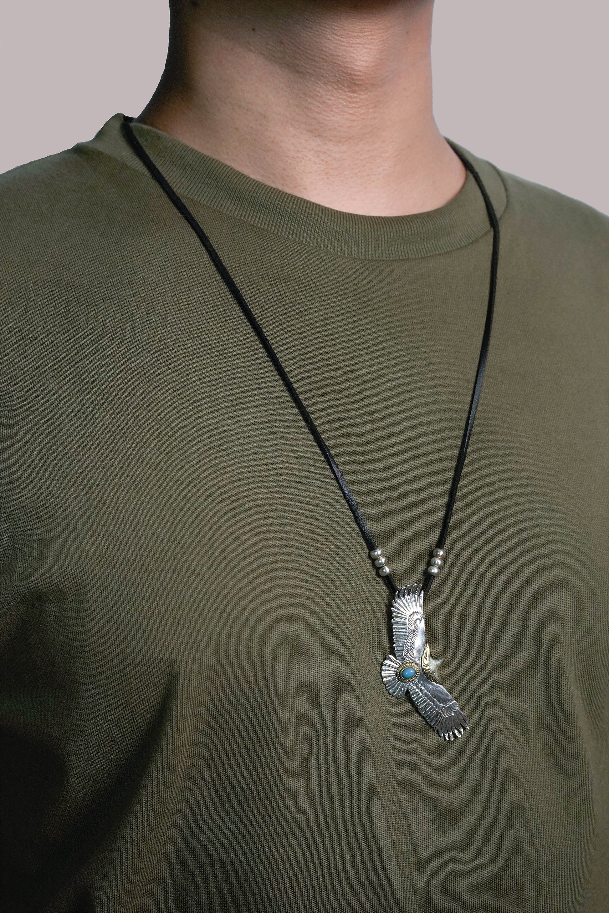 925 Sterling Silver Mens Bracelets Goros Fashion Eagle