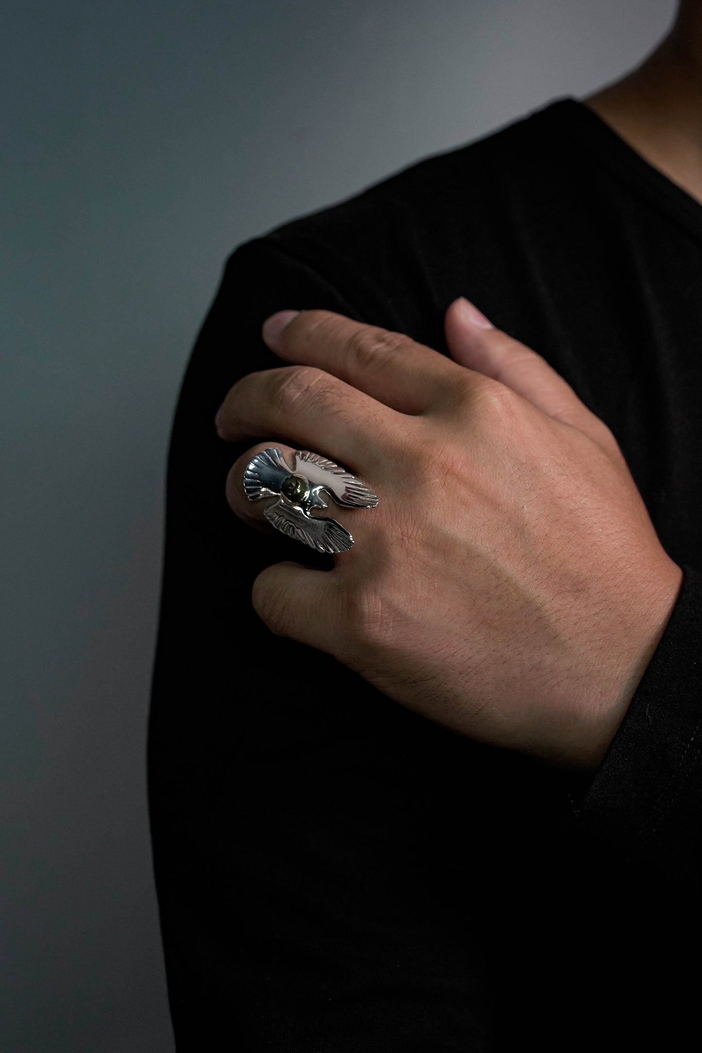 Takahashi Goro Antique Eagle Rings