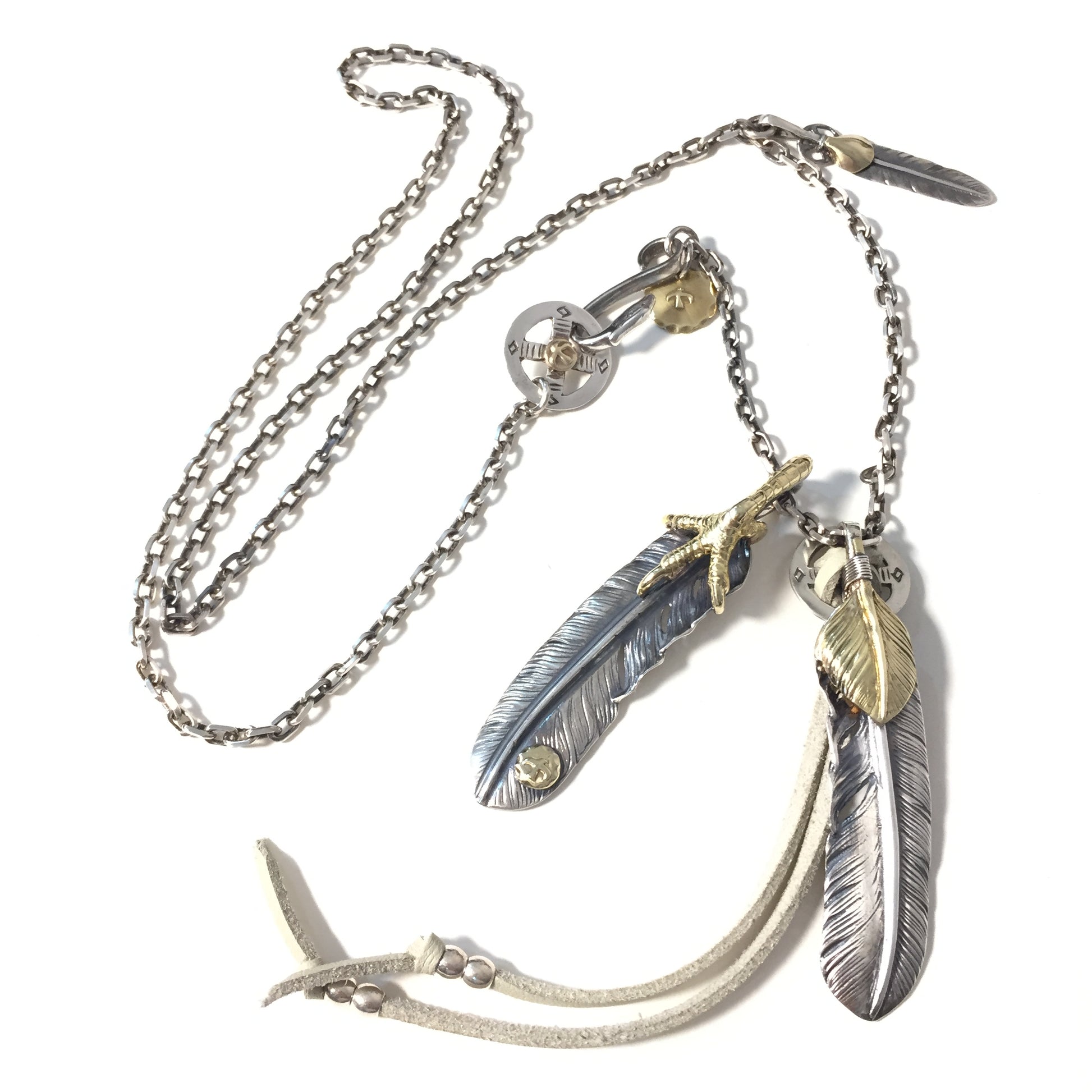 Takahashi Goro Eagle Claw Feather Necklace Set Retro