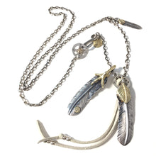 Load image into Gallery viewer, Takahashi Goro Eagle Claw Feather Necklace Set Retro
