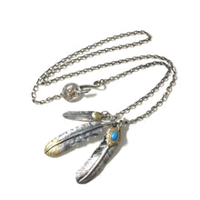 Load image into Gallery viewer, Japan Takahashi Goro Retro Feather Necklace Set 925 Silver
