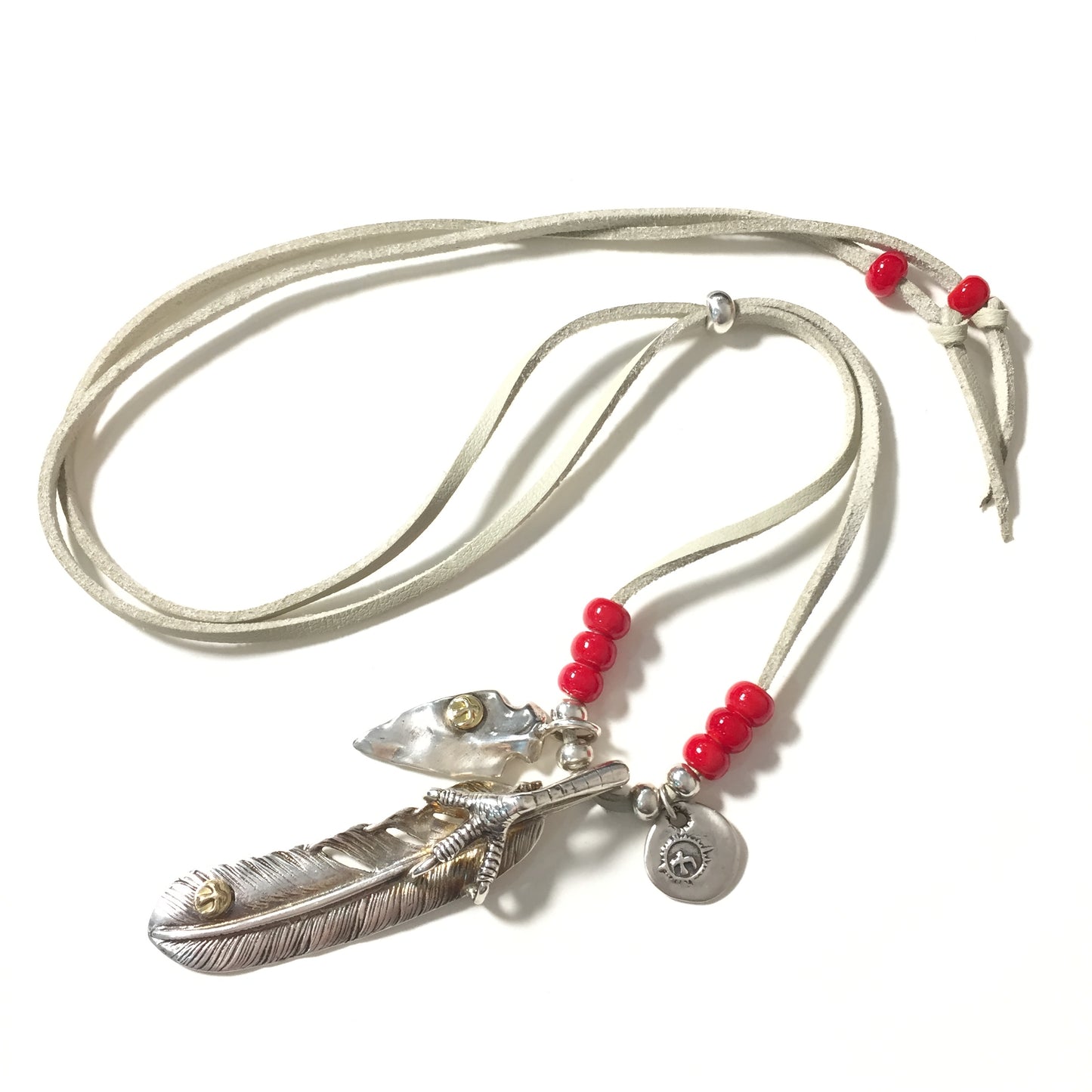 Retro Takahashi Goro Eagle Claw Feather Necklace Set