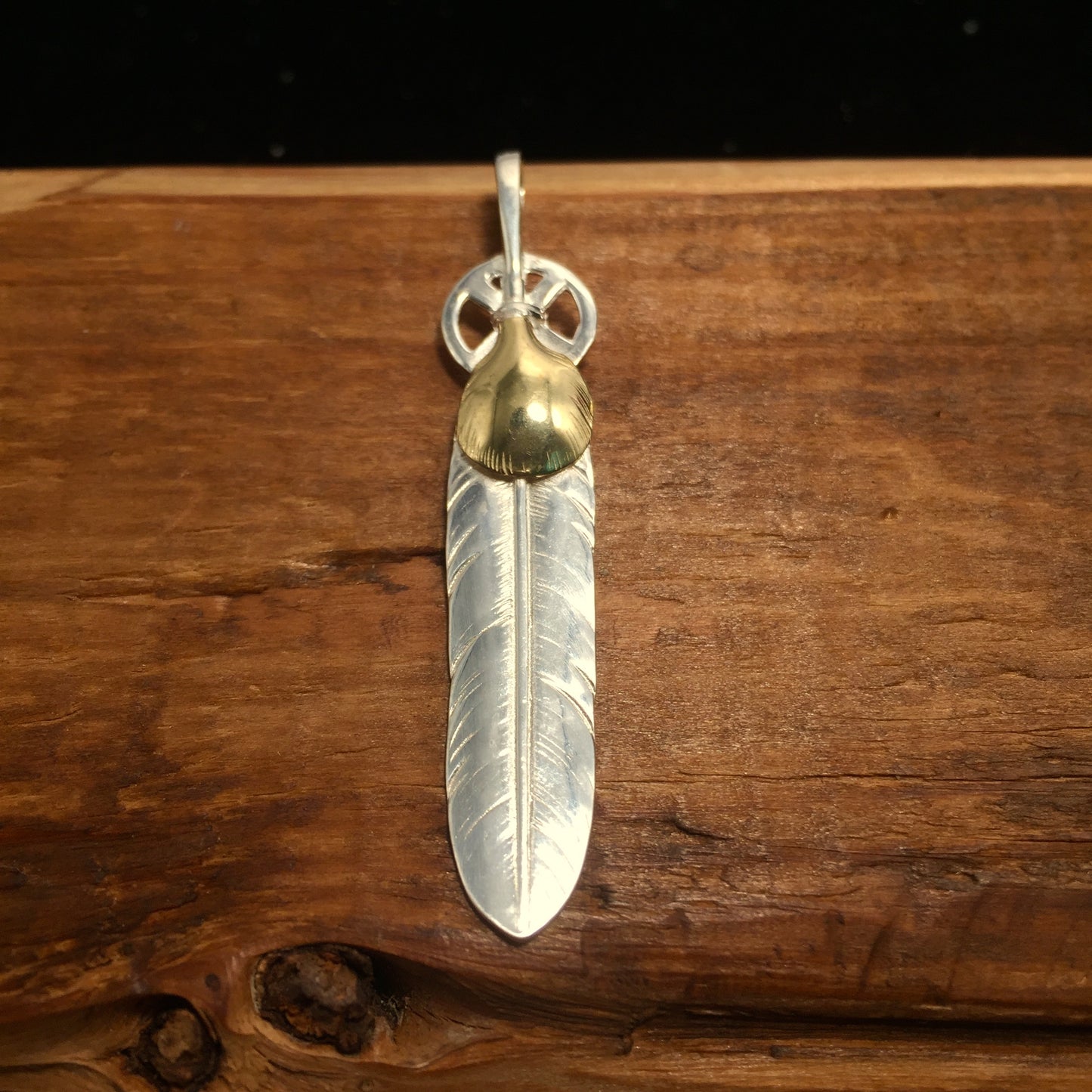 Goro's Takahashi Native American Style Eagle Claw Feather Pendants Retro Sterling Silver Handcrafted