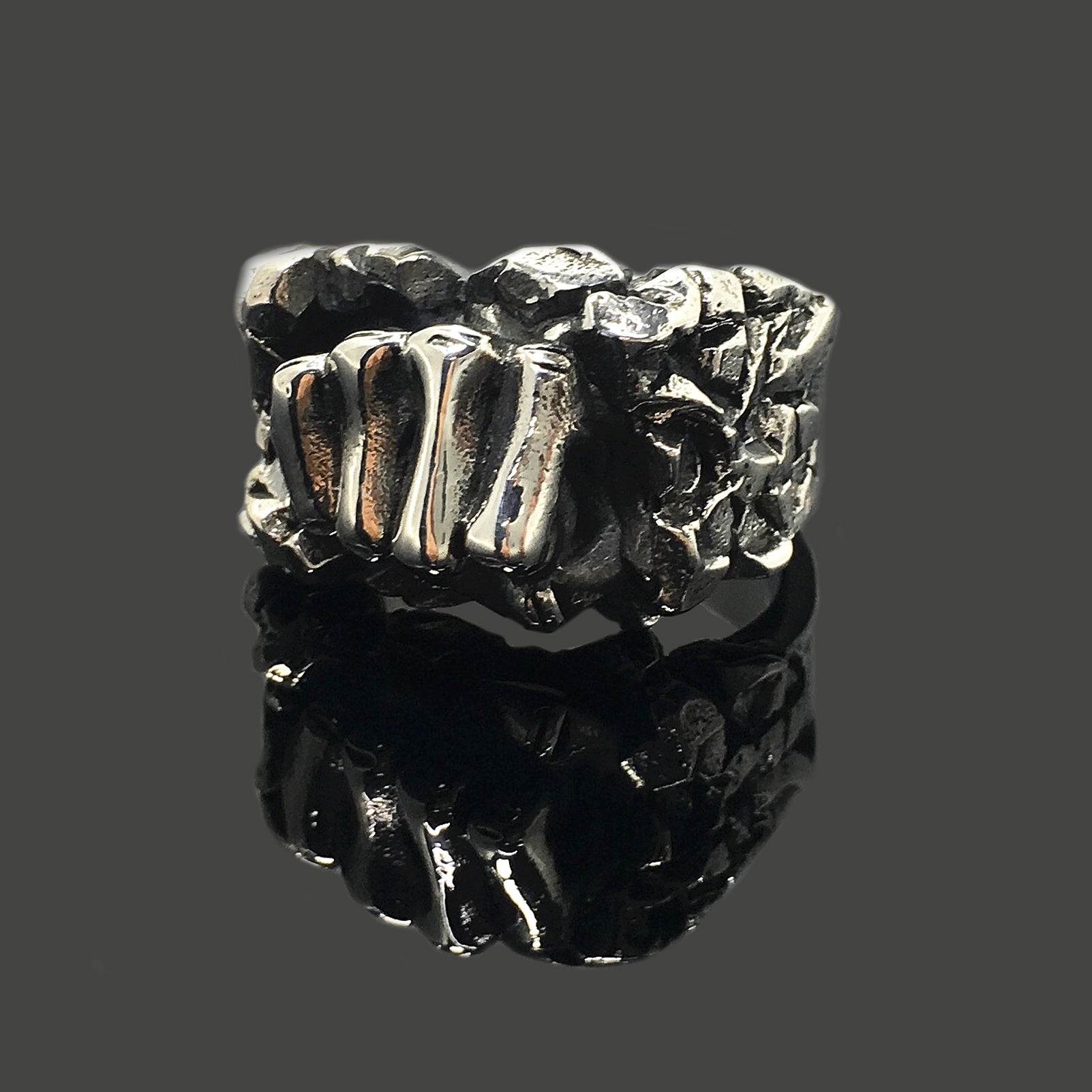 Retro 925 Sterling Silver Fist Ring
