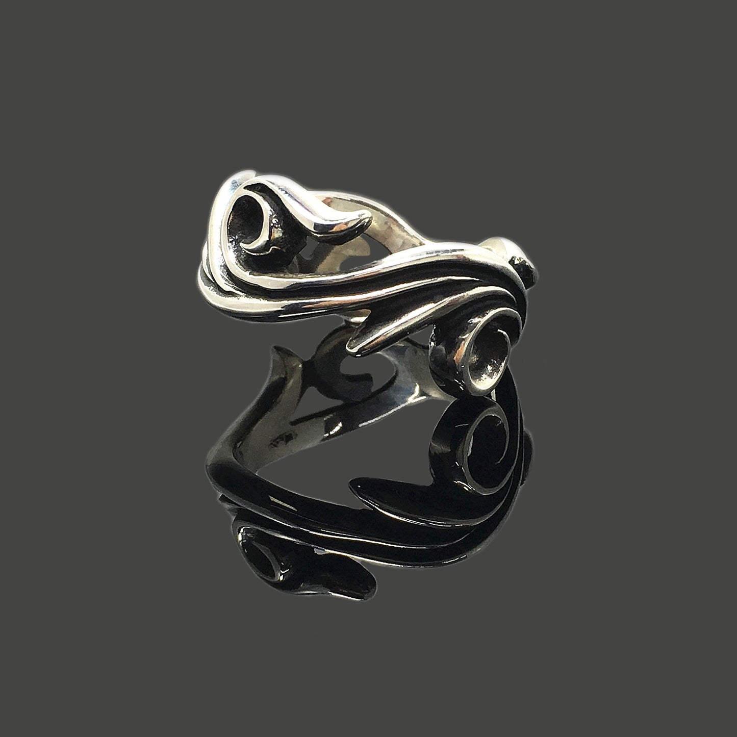 Leaf Ring Retro 925 Sterling Silver