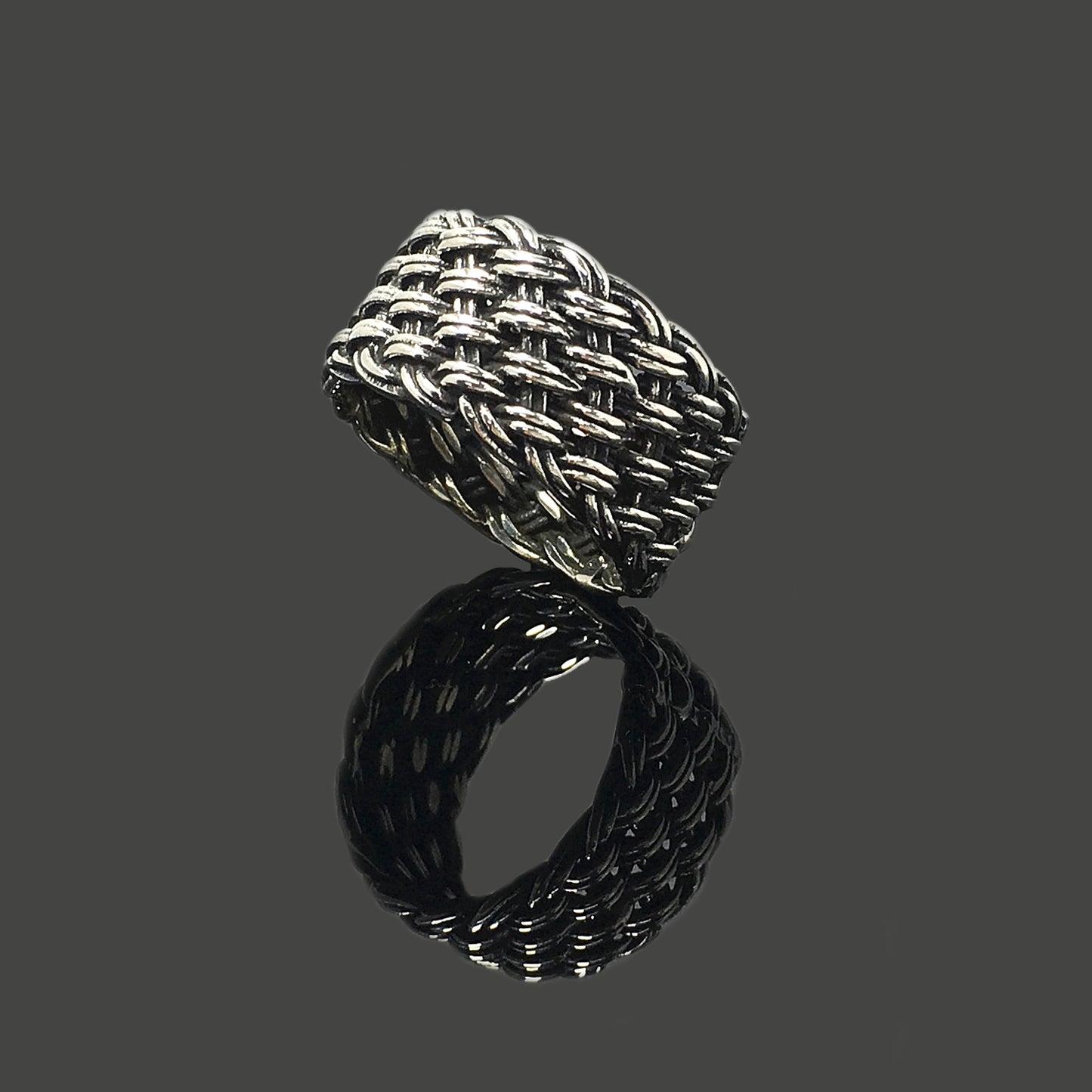 Classic Web Retro 925 Sterling Silver Ring