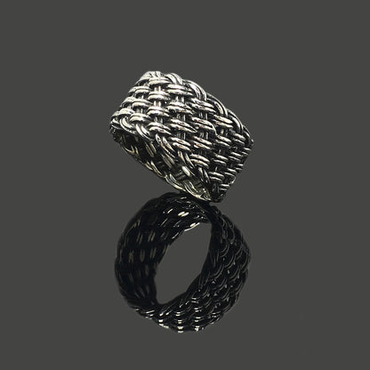 Classic Web Retro 925 Sterling Silver Ring