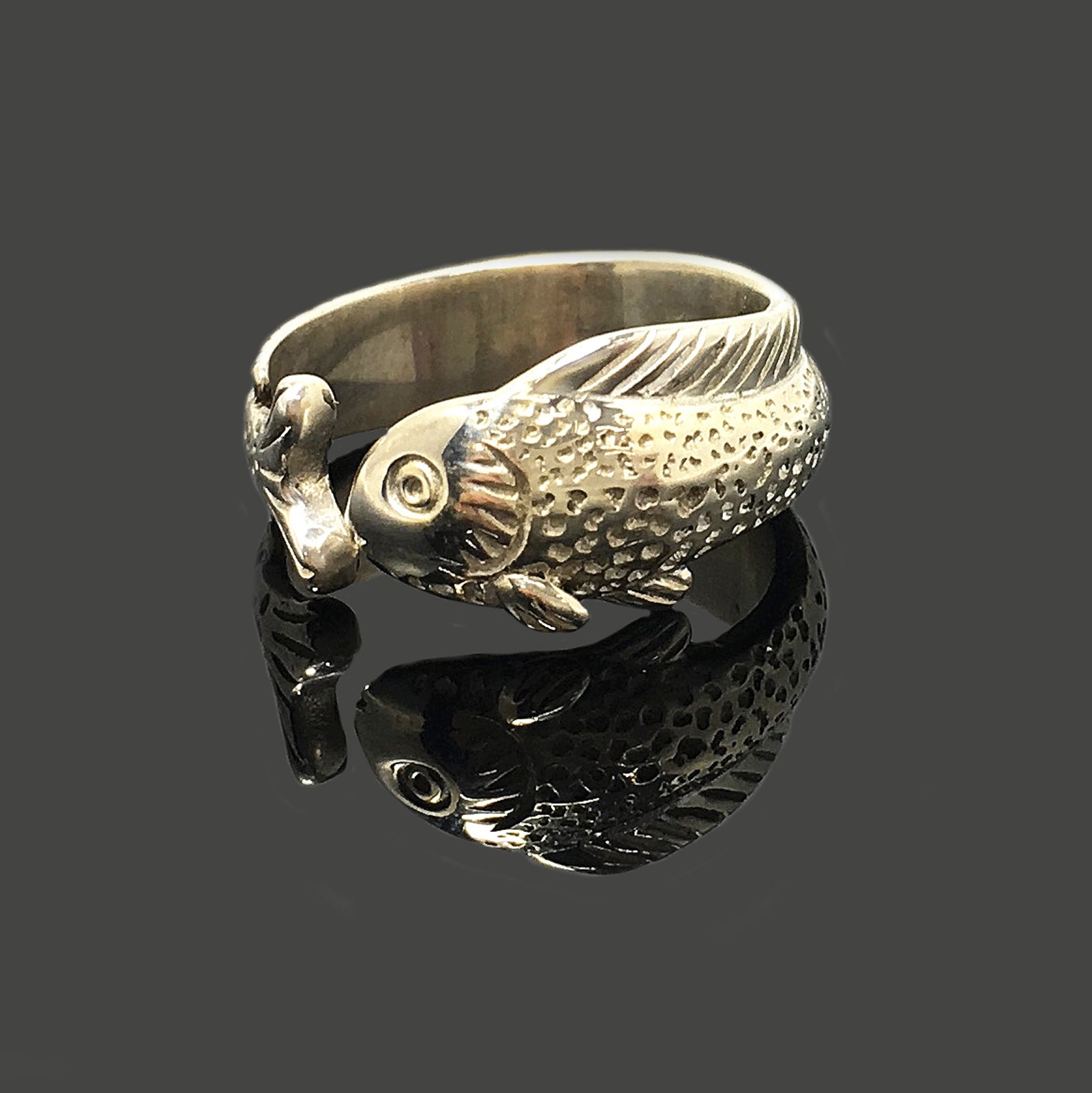 Classic Fish Retro 925 Sterling Silver Ring
