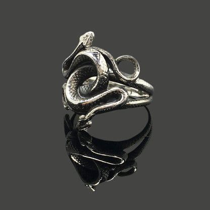 Retro 925 Sterling Silver Snakes Ring