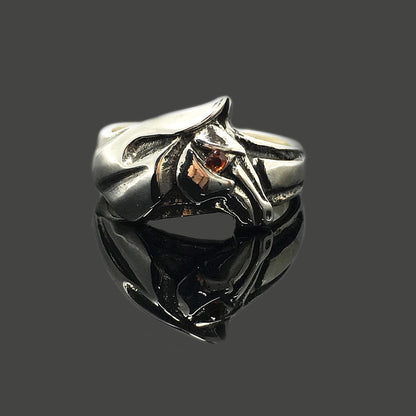 Horse Head Retro 925 Sterling Silver Ring