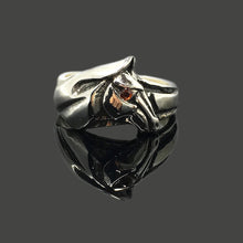 Load image into Gallery viewer, Horse Head Retro 925 Sterling Silver Ring
