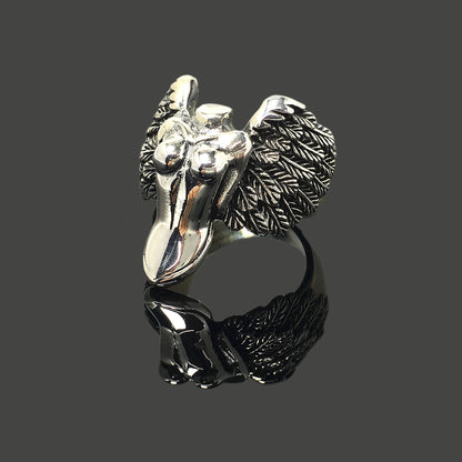 Angle Wings Retro 925 Sterling Silver Ring
