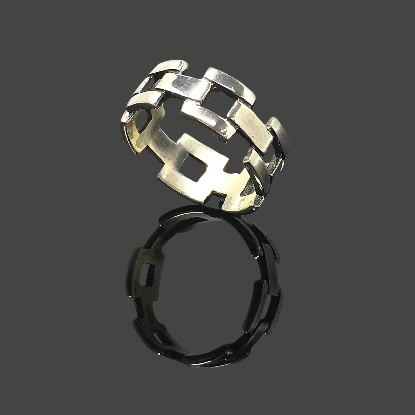 Chain Ring Retro 925 Sterling Silver