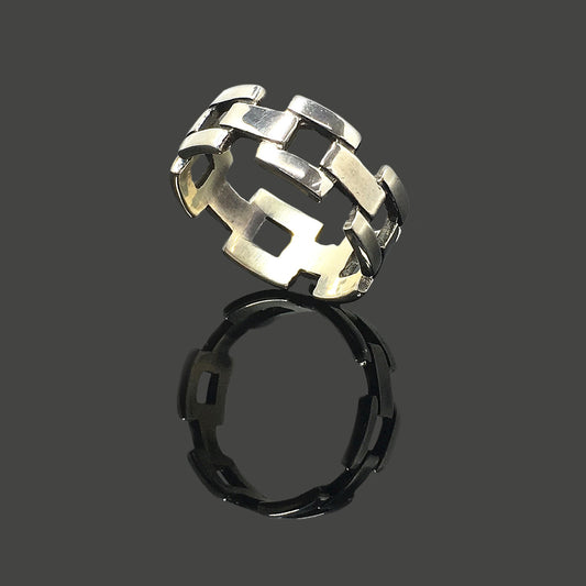 Chain Ring Retro 925 Sterling Silver