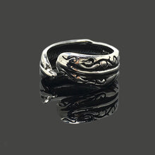 Load image into Gallery viewer, Retro 925 Sterling Silver Open Feather Ring
