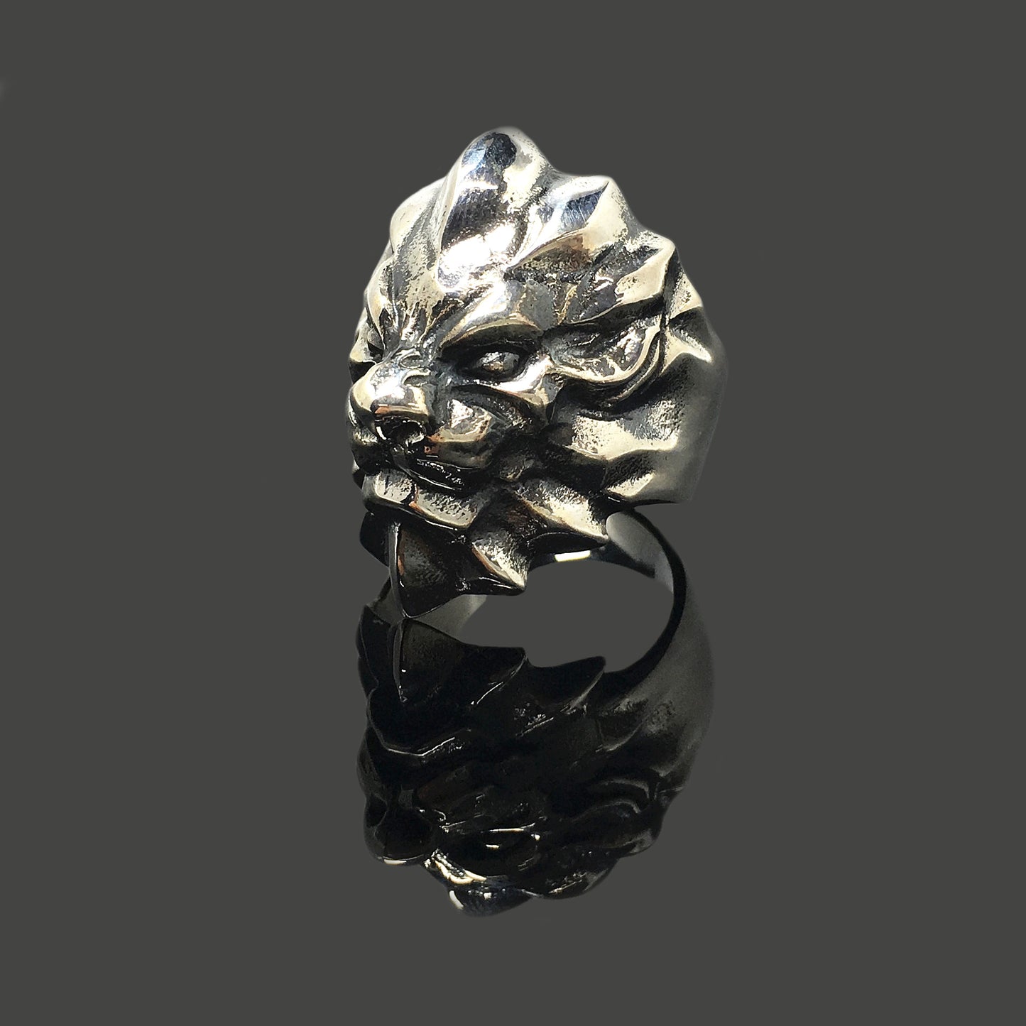 Lion Head Retro 925 Sterling Silver Ring