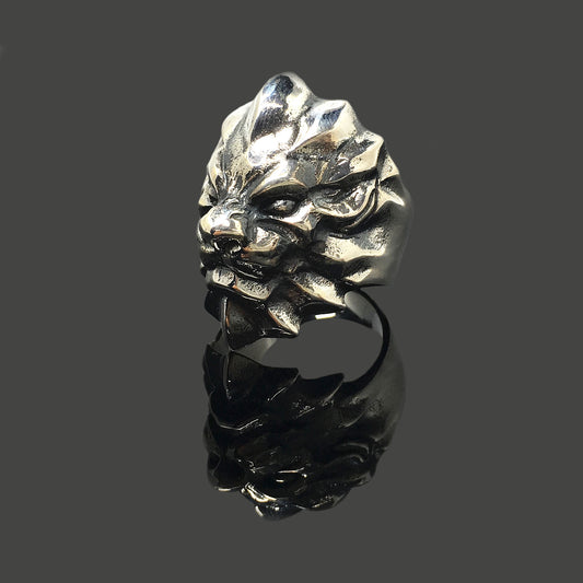 Lion Head Retro 925 Sterling Silver Ring