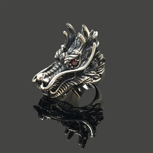 Dragon Head Retro 925 Sterling Silver Ring