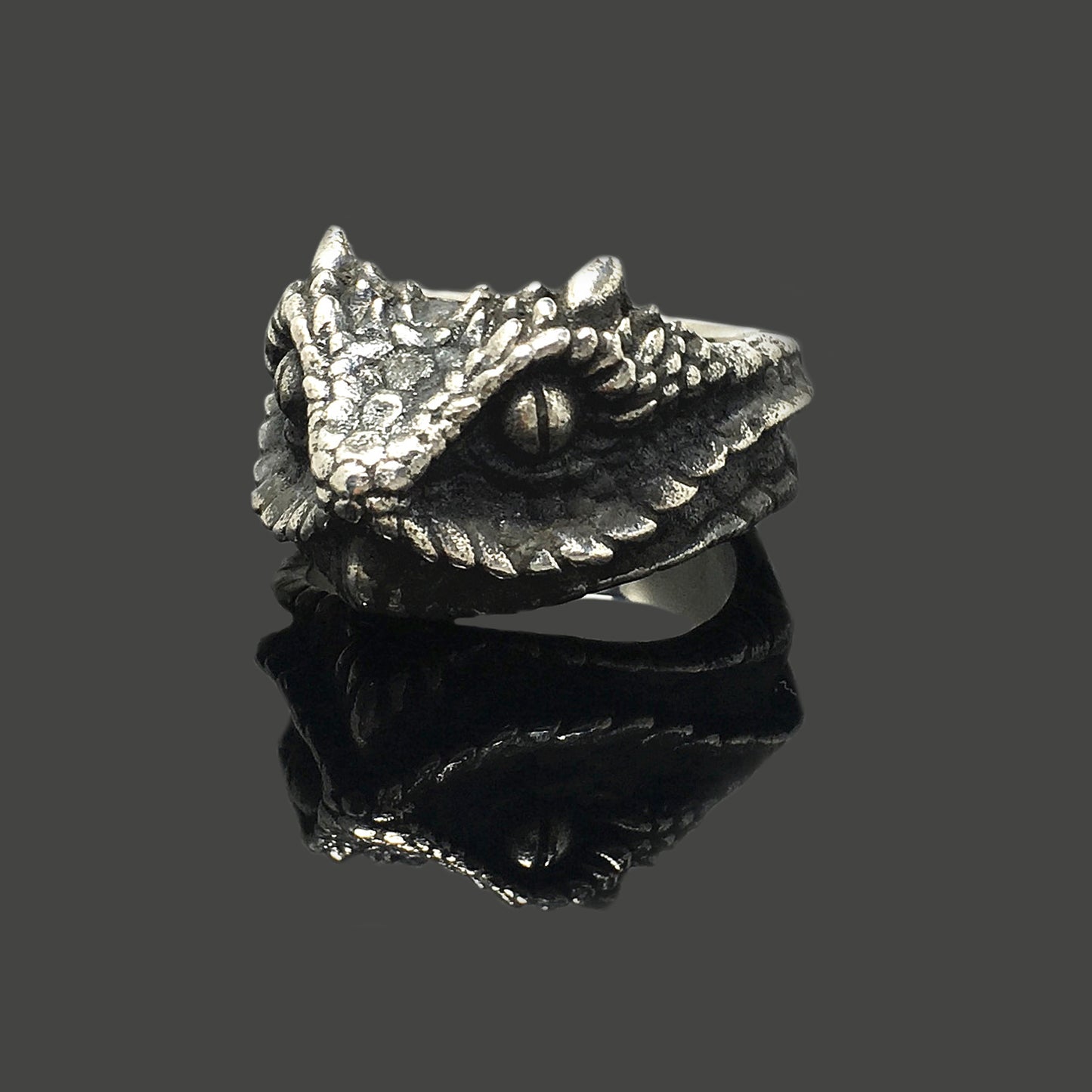 Snake Head Retro 925 Sterling Silver Ring
