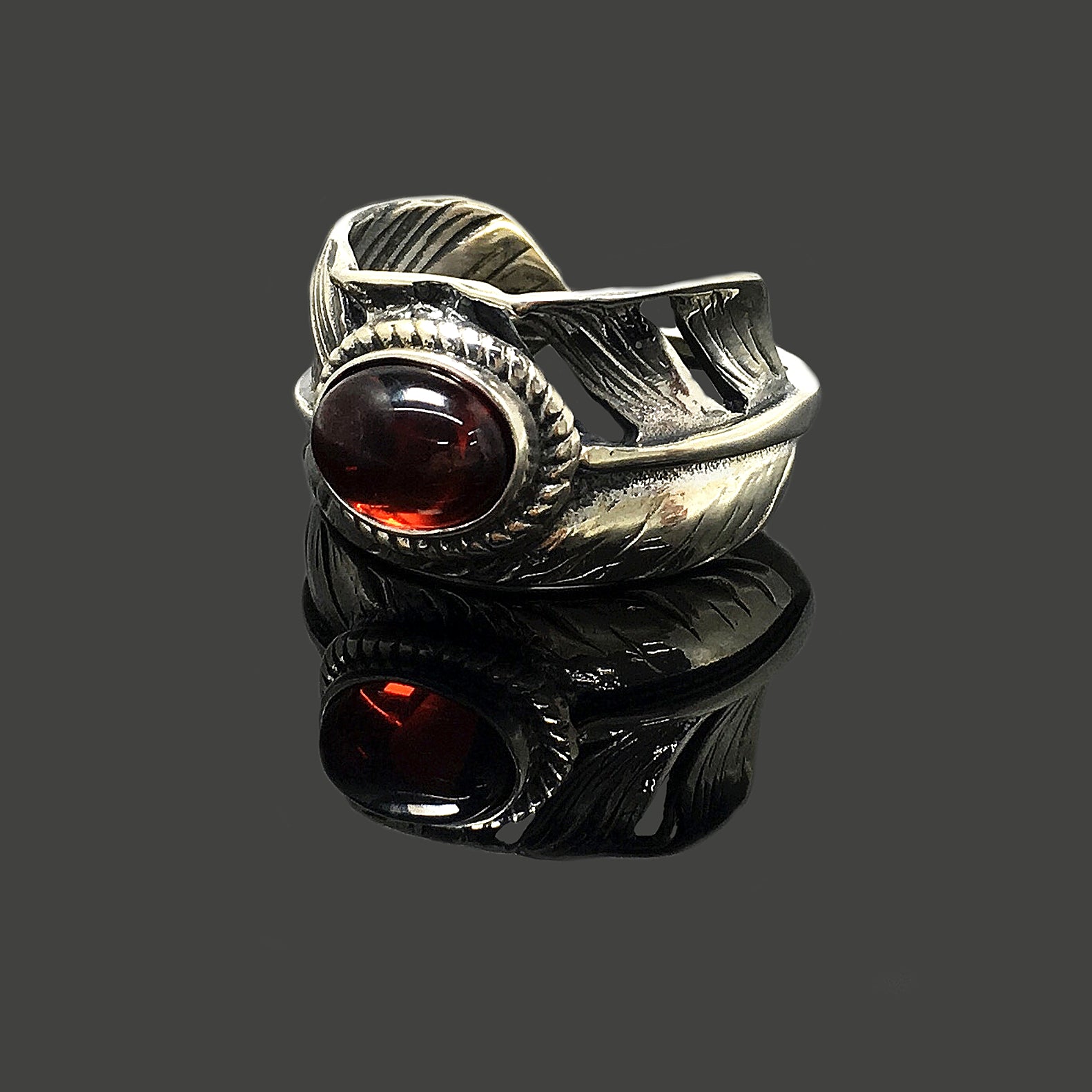 925 Sterling Silver Feather Ring Takahashi Goro