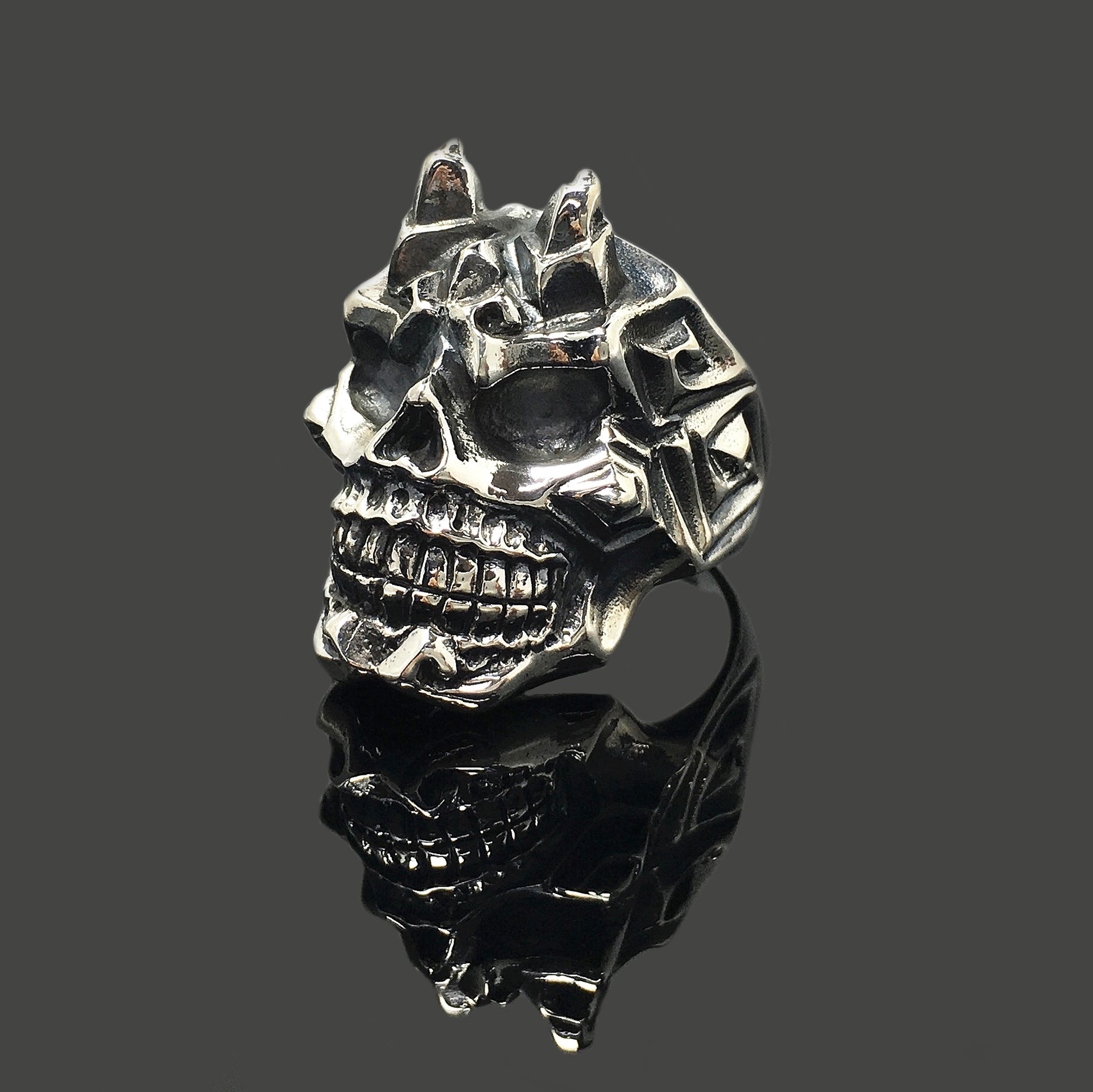 Skull Ring Retro 925 Sterling Silver