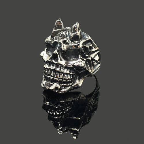 Skull Ring Retro 925 Sterling Silver