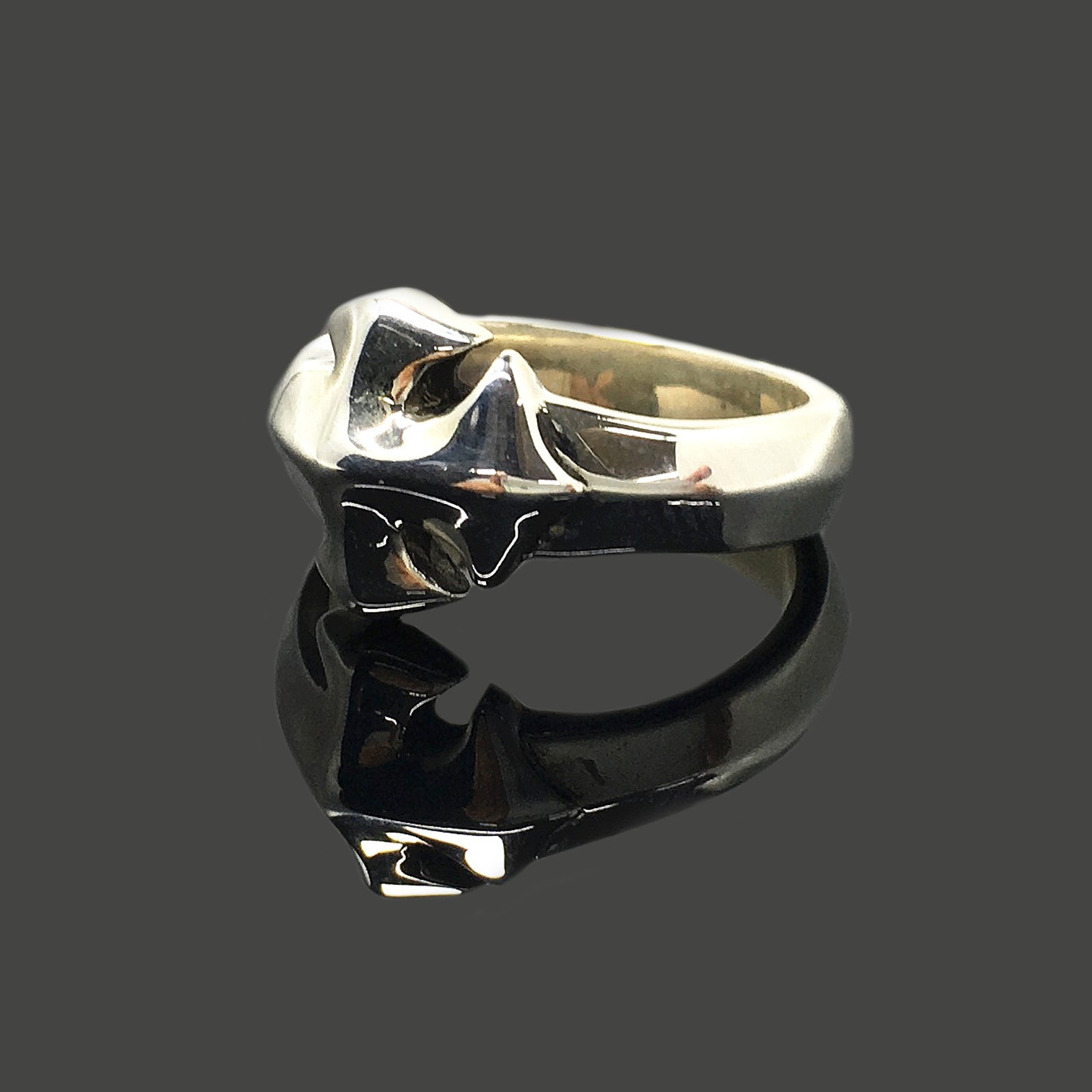 Retro 925 Sterling Silver Small Cross Ring