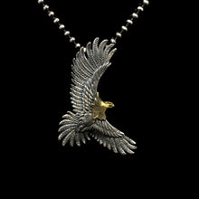 Load image into Gallery viewer, 925 Silver and Brass Eagle Pendant
