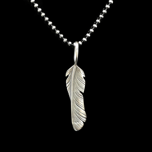 Twisted Leaf Retro 925 Silver Pendant