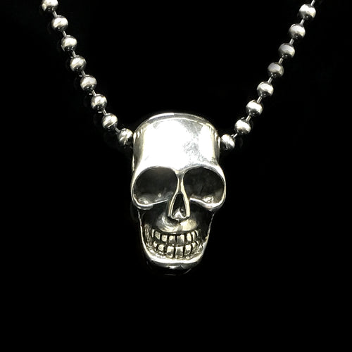 Retro Gothic Sterling Sliver Skull Pendant