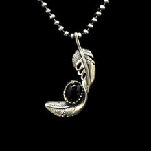 Load image into Gallery viewer, Right Retro 925 Silver Pendant with Black Onyx
