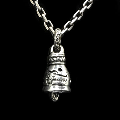Retro Sterling Silver Eagle Bell Pendant
