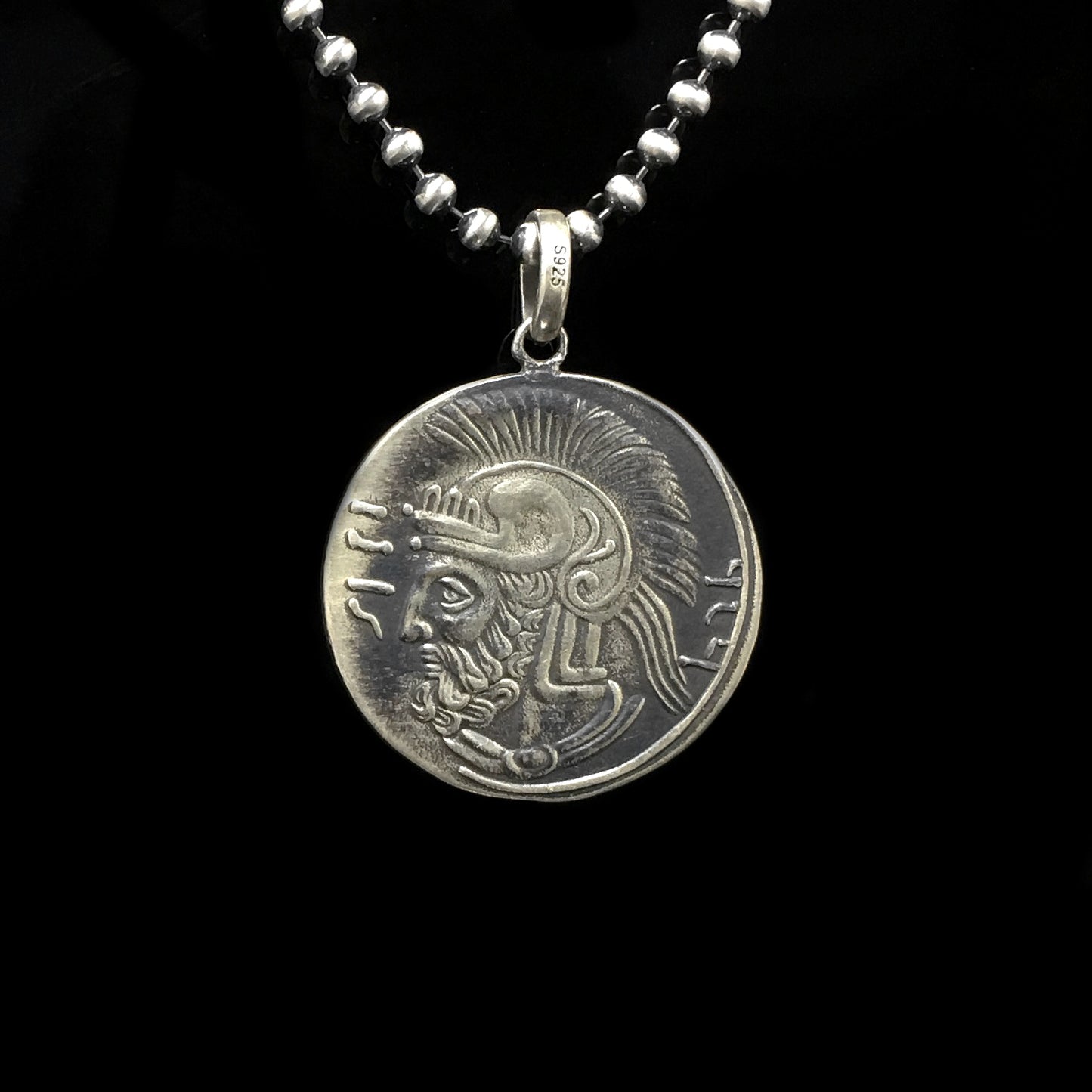 Retro Indians 925 Sterling Silver Coin Pendant