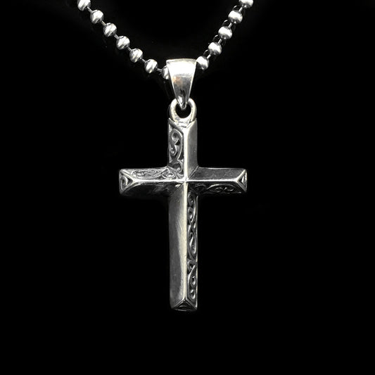 Double Side Antique Cross 925 Silver Pendant
