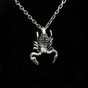 TS Hand Silver Retro Scorpion Pendant 925 Sterling Silver